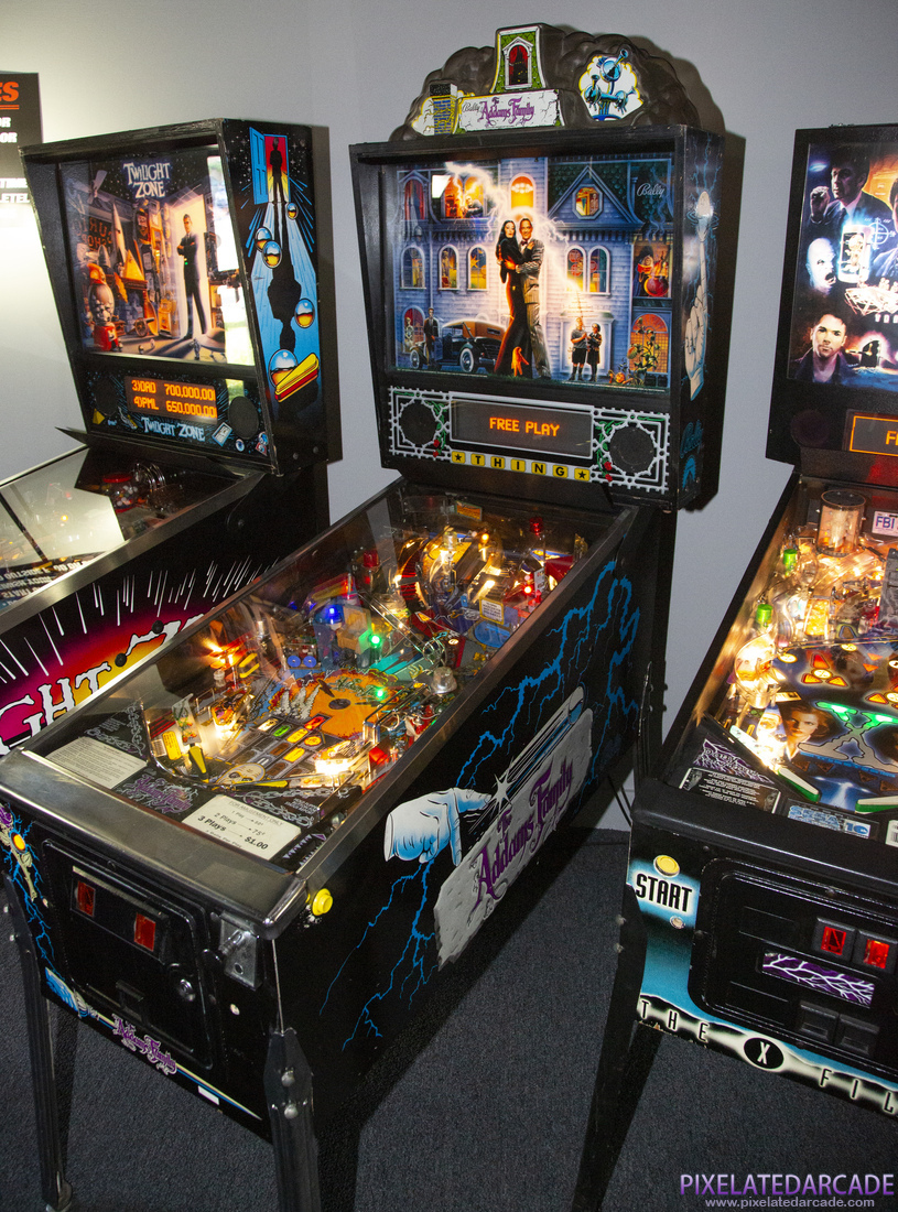 Addams Family, The Photo: The Addams Family pinball cabinet