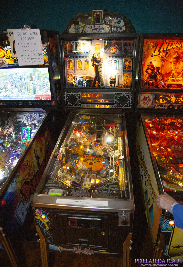 Addams Family, The Photo: The Addams Family pinball cabinet