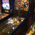 FunHouse pinball cabinet - Upper playfield and backbox