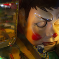 FunHouse pinball cabinet - Playfield detail