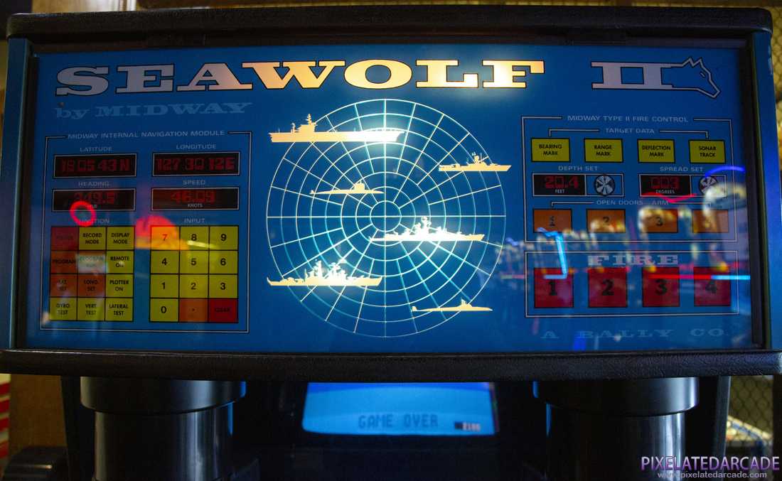 Seawolf II Photo: Seawolf II arcade cabinet - Marquee