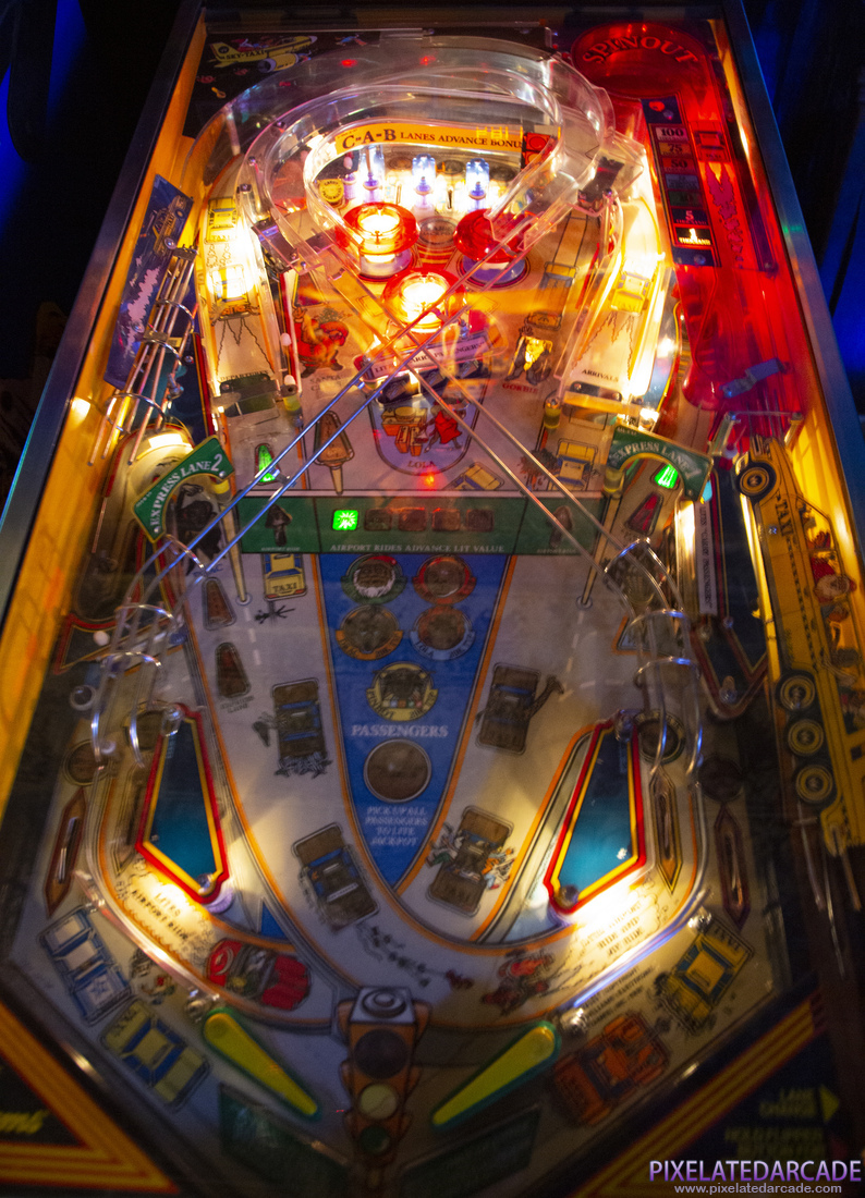 Taxi Photo: Taxi pinball cabinet - Playfield