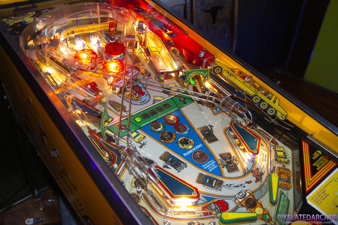 Taxi Photo: Taxi pinball cabinet - Playfield