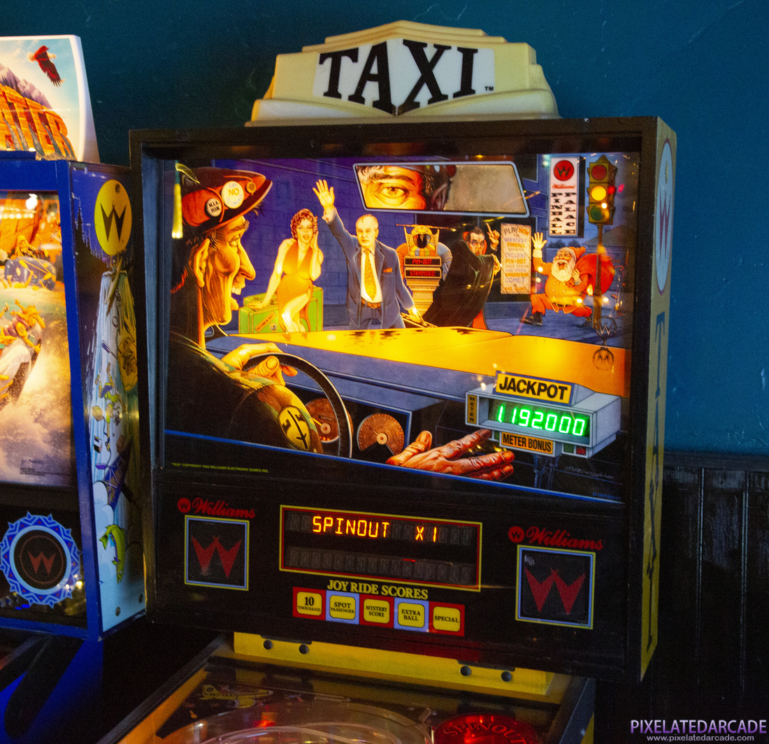 Taxi Photo: Taxi pinball cabinet - Backbox