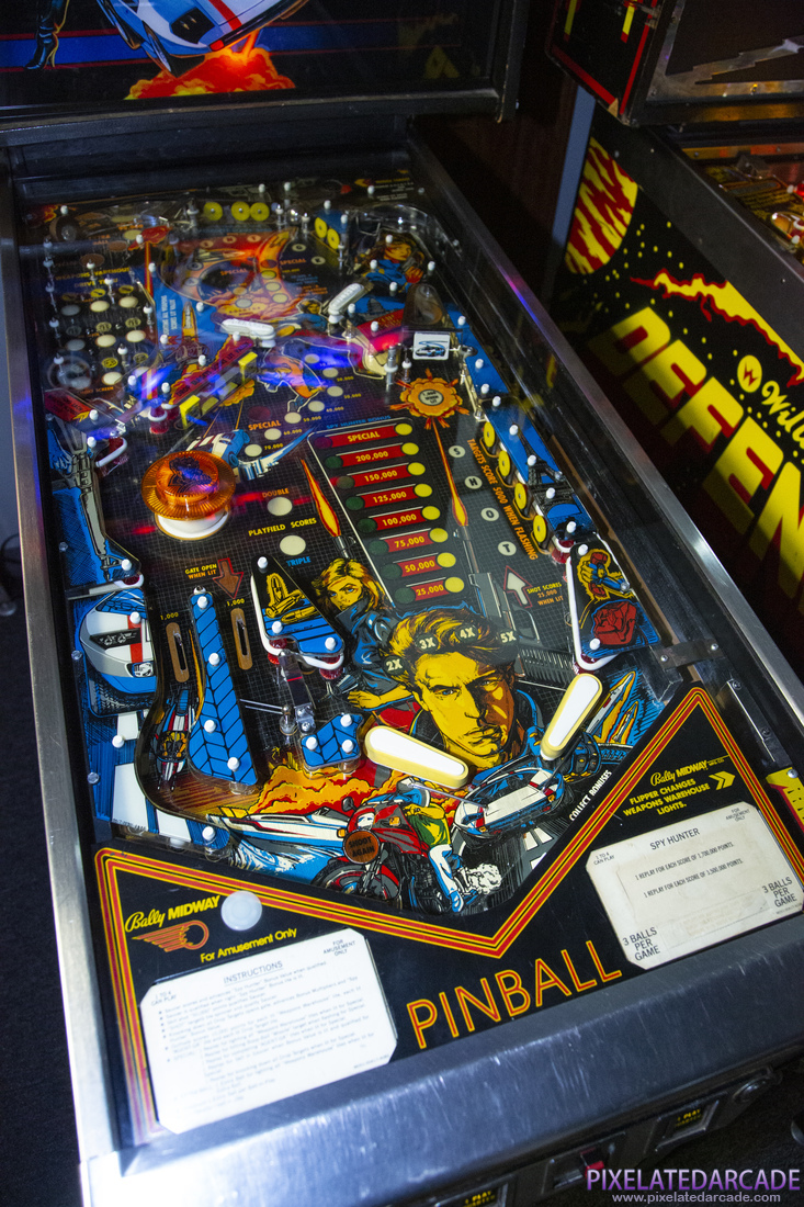 Spy Hunter Photo: Spy Hunter pinball cabinet - Playfield