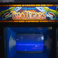 Two Tigers arcade cabinet - Marquee and monitor