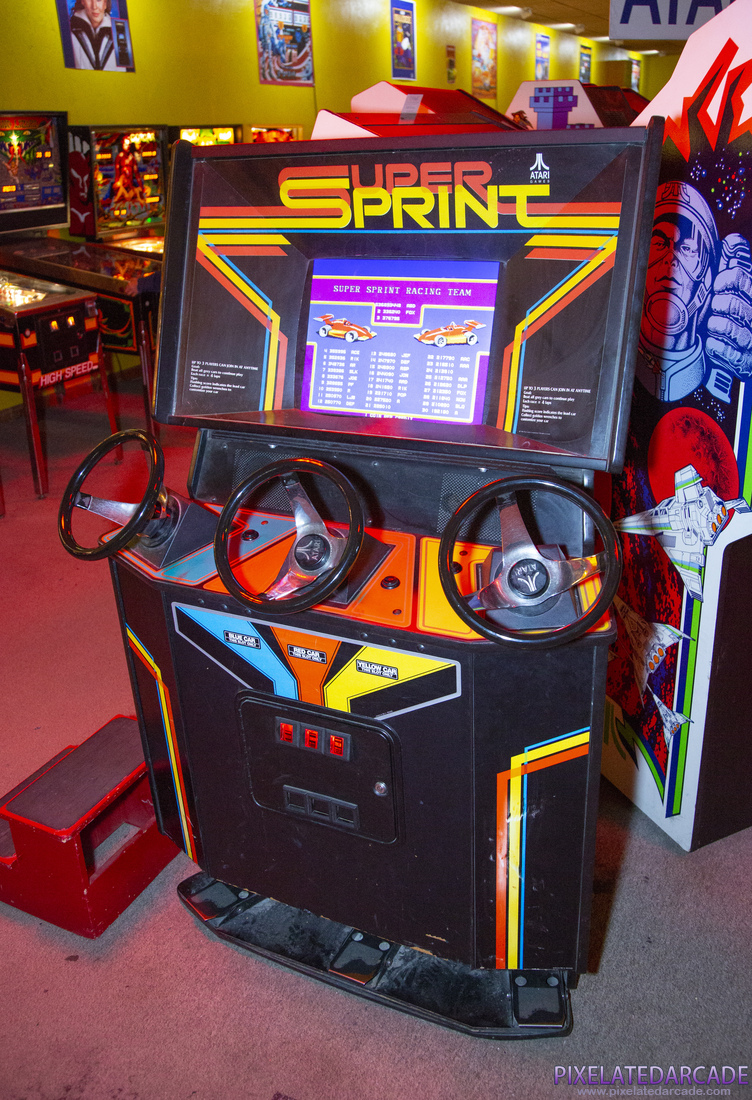 Super Sprint Photo: Super Sprint arcade cabinet