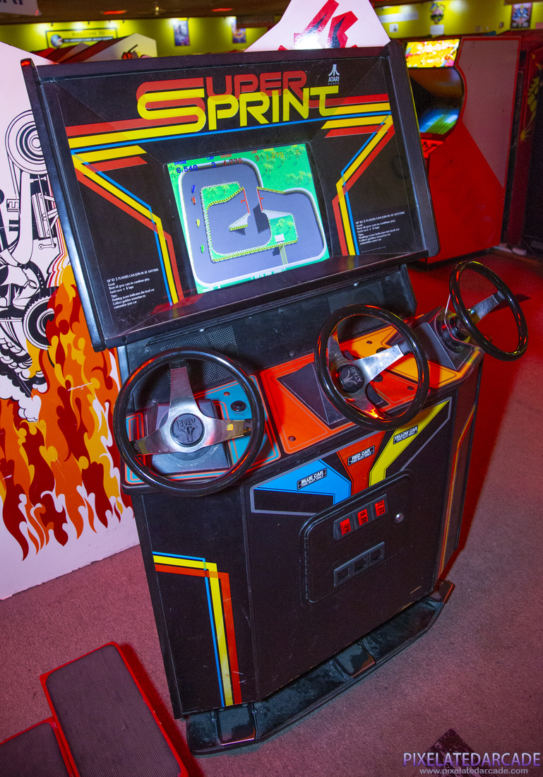 Super Sprint Photo: Super Sprint arcade cabinet