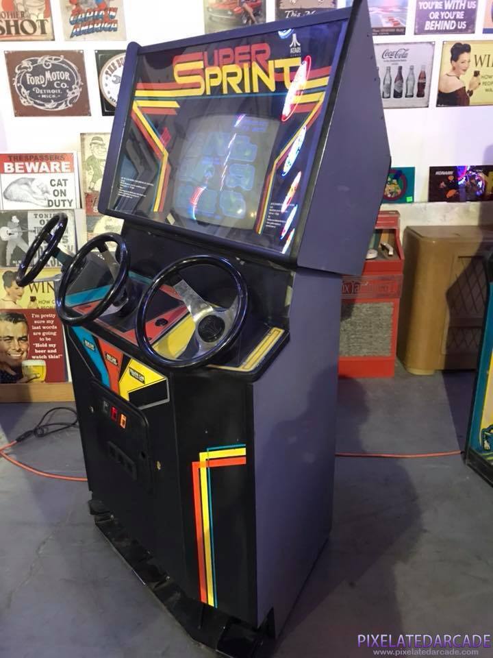 Super Sprint Photo: Super Sprint arcade cabinet - Side