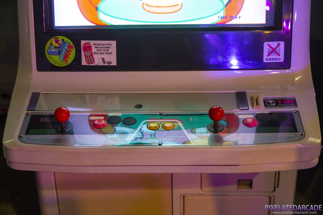 Mr. Driller 2 Photo: Mr. Driller 2 arcade cabinet - Controls