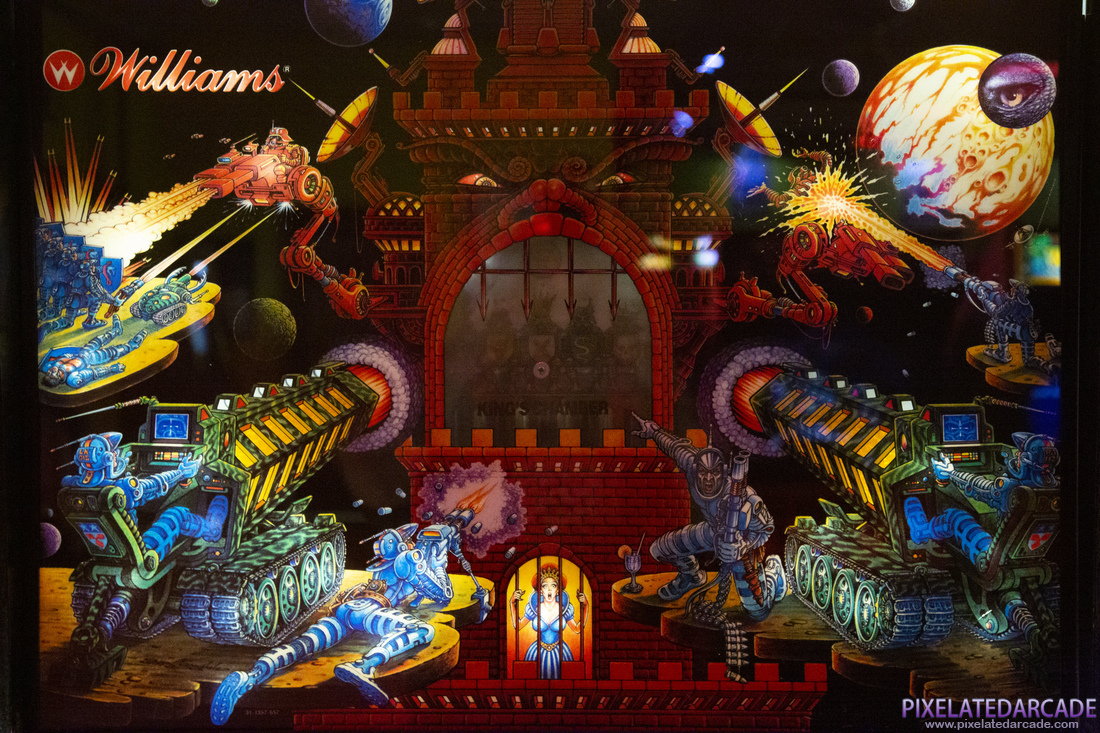 Big Guns Photo: Big Guns pinball cabinet - Backglass