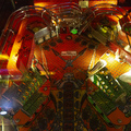 Big Guns pinball cabinet - Upper playfield