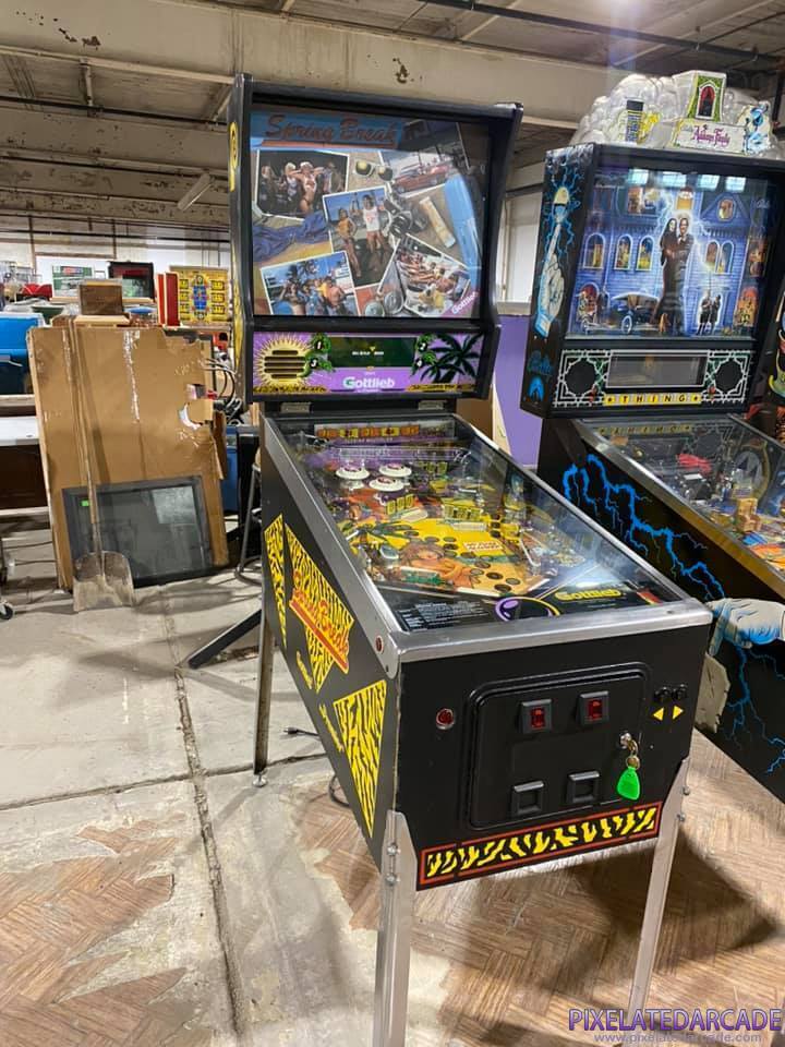Spring Break Photo: Spring Break pinball cabinet