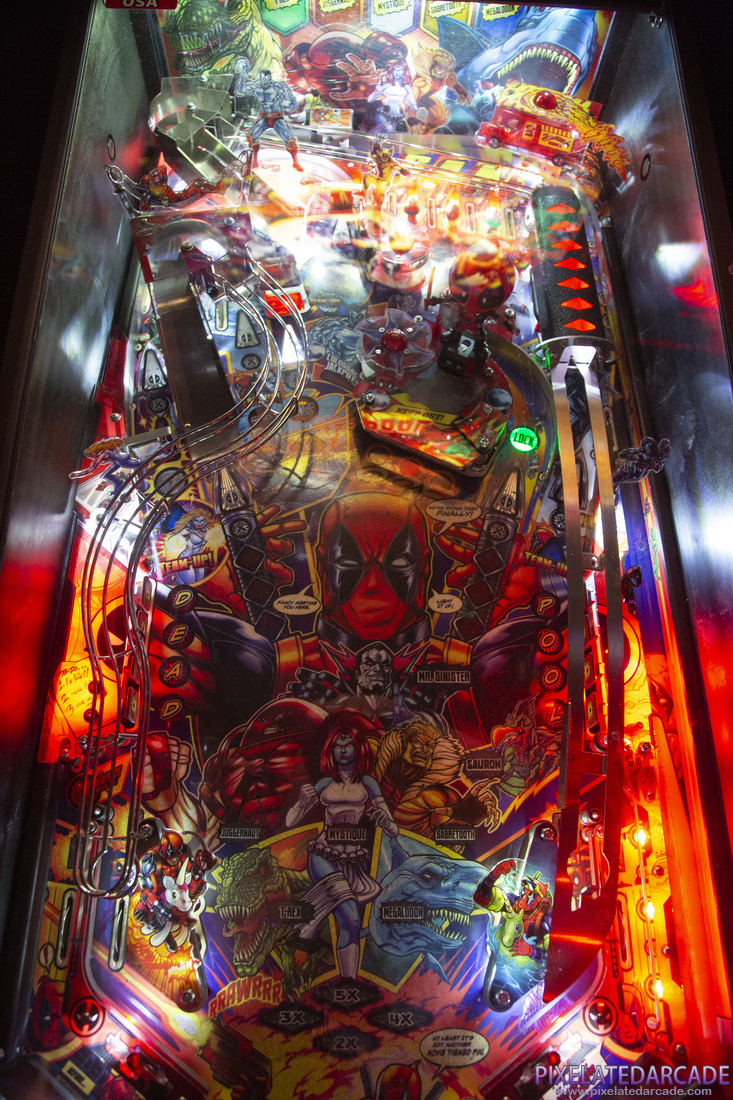 Deadpool Photo: Deadpool Pro Edition pinball cabinet - Playfield