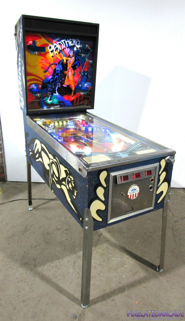 Panthera Photo: Panthera pinball cabinet
