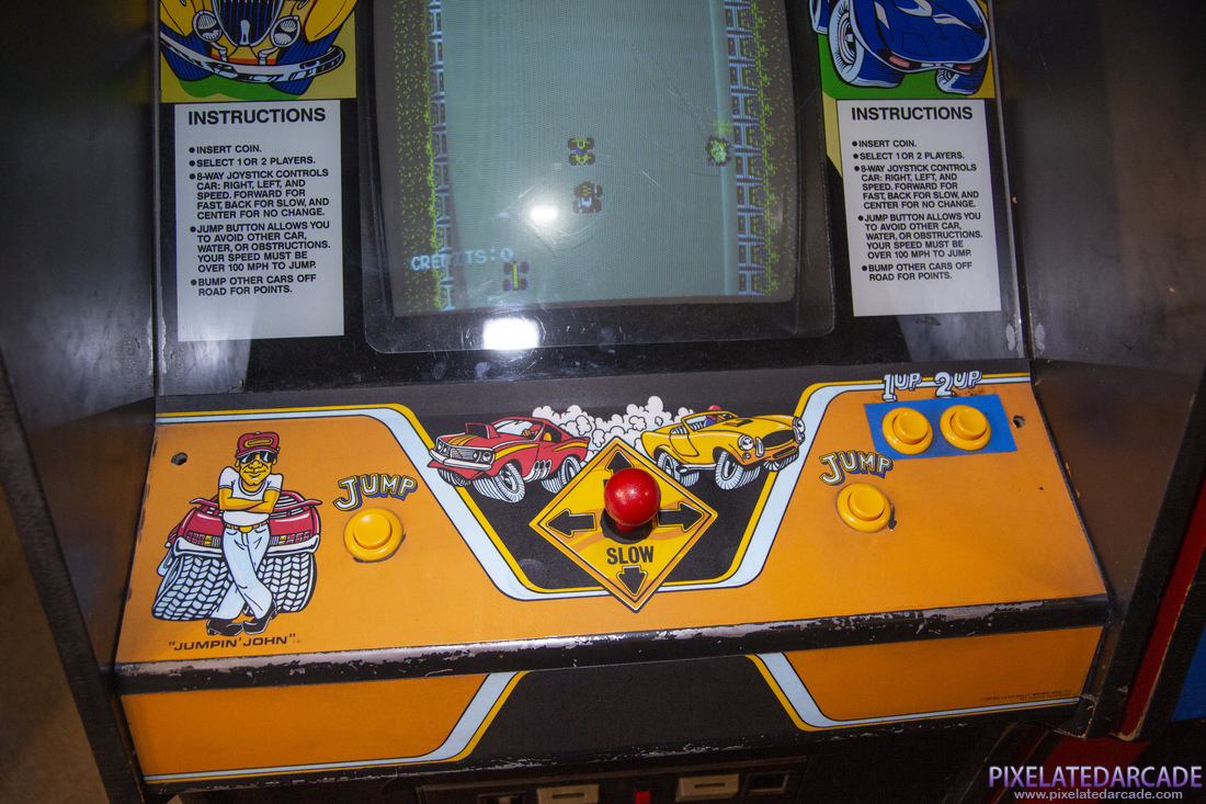 Bump 'N' Jump Photo: Bump 'N' Jump arcade cabinet - Controls