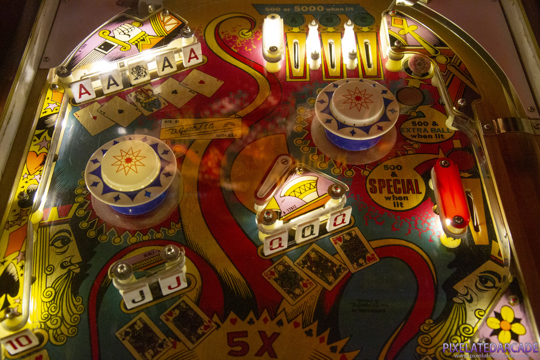 Joker Poker Photo: Joker Poker pinball cabinet - Upper playfield