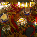 Joker Poker pinball cabinet - Upper playfield