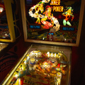 Joker Poker pinball cabinet - Backbox and playfield