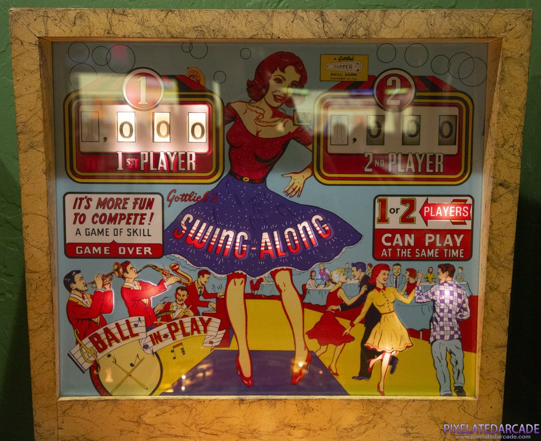 Swing-Along Photo: Swing-Along pinball cabinet - Backbox