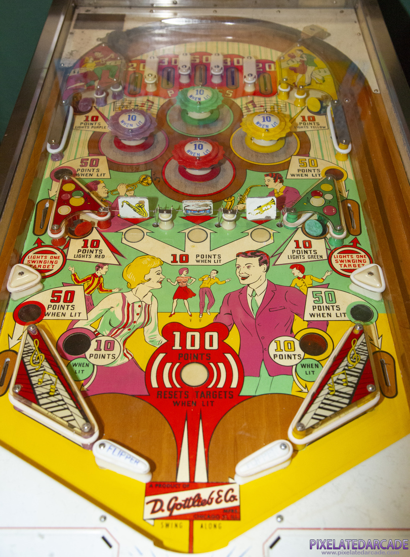Swing-Along Photo: Swing-Along pinball cabinet - Playfield
