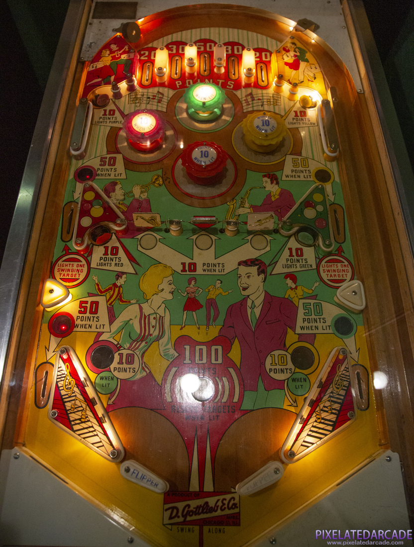 Swing-Along Photo: Swing-Along pinball cabinet - Playfield (Illuminated)