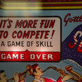 Swing-Along pinball cabinet - Backglass detail