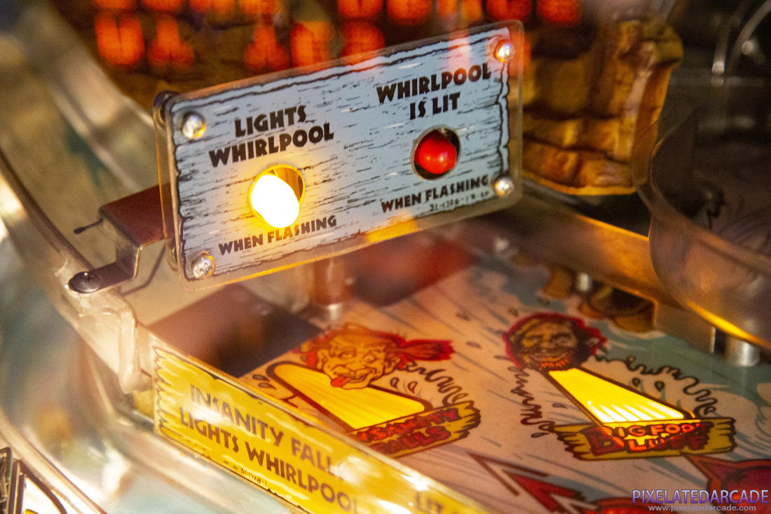 White Water Photo: White Water pinball cabinet - Playfield detail