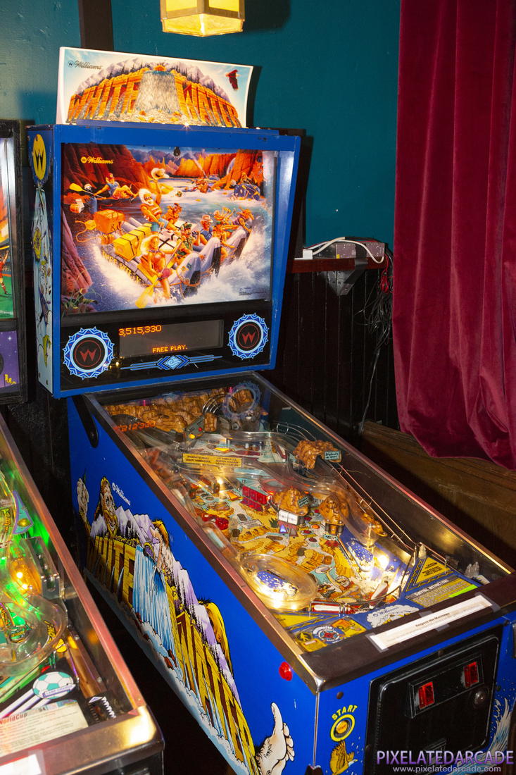 White Water Photo: White Water pinball cabinet