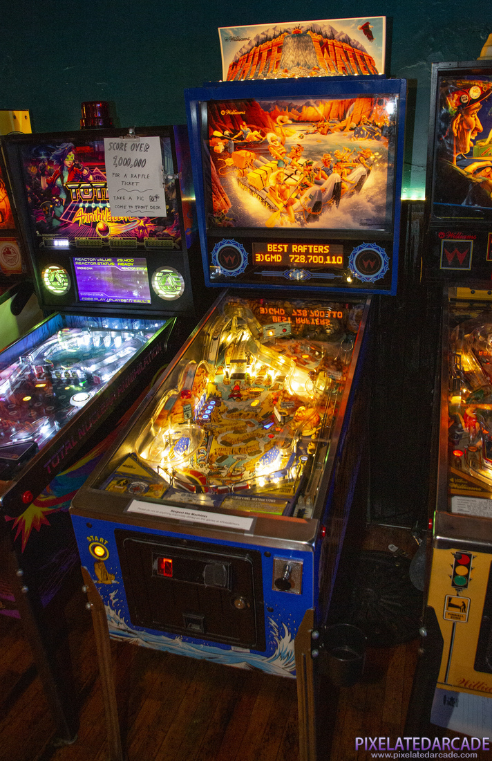 White Water Photo: White Water pinball cabinet