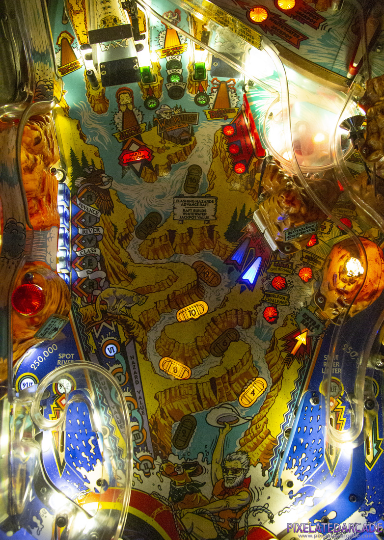 White Water Photo: White Water pinball cabinet - Playfield