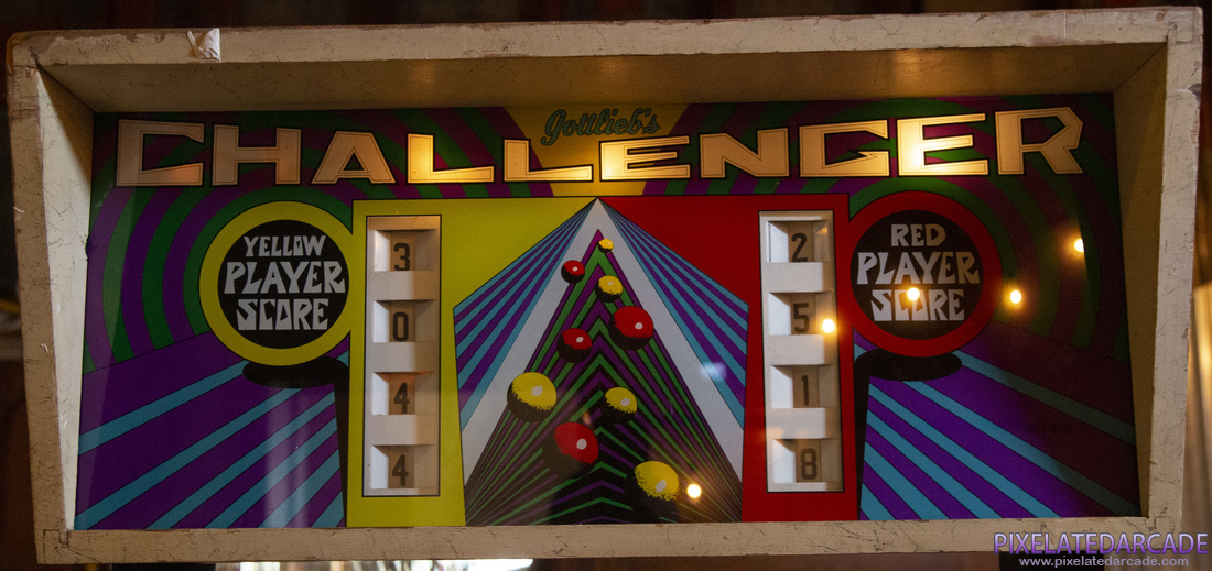 Challenger Photo: Challenger pinball cabinet - Header