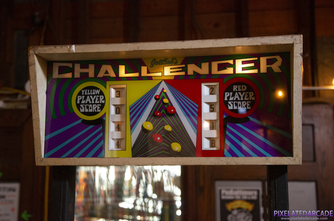 Challenger Photo: Challenger pinball cabinet - Header