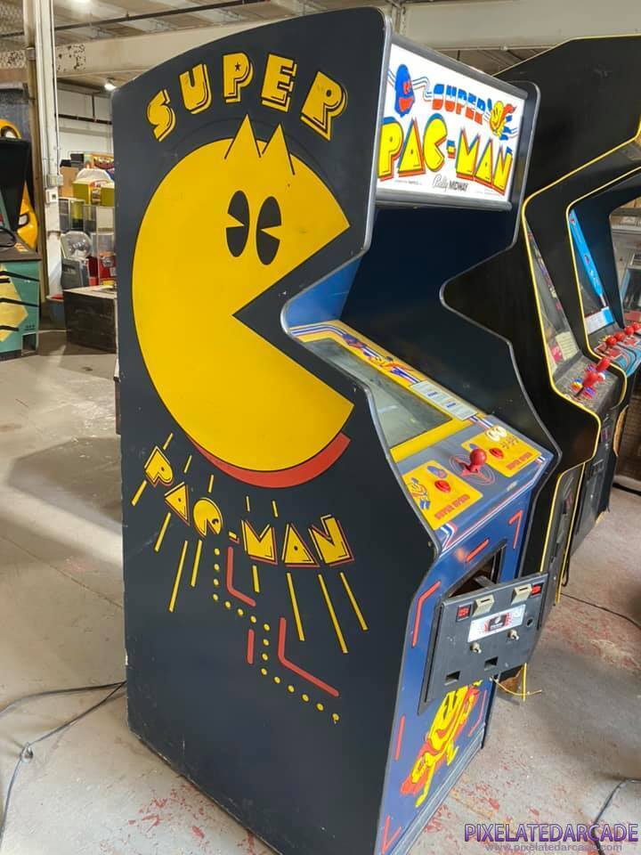 Super Pac-Man Photo: Super Pac-Man arcade cabinet - Side