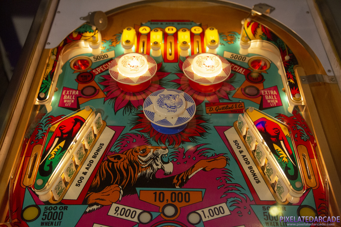 Jungle Queen Photo: Jungle Queen pinball cabinet - Upper playfield