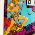 Jungle Queen pinball cabinet - Backglass detail