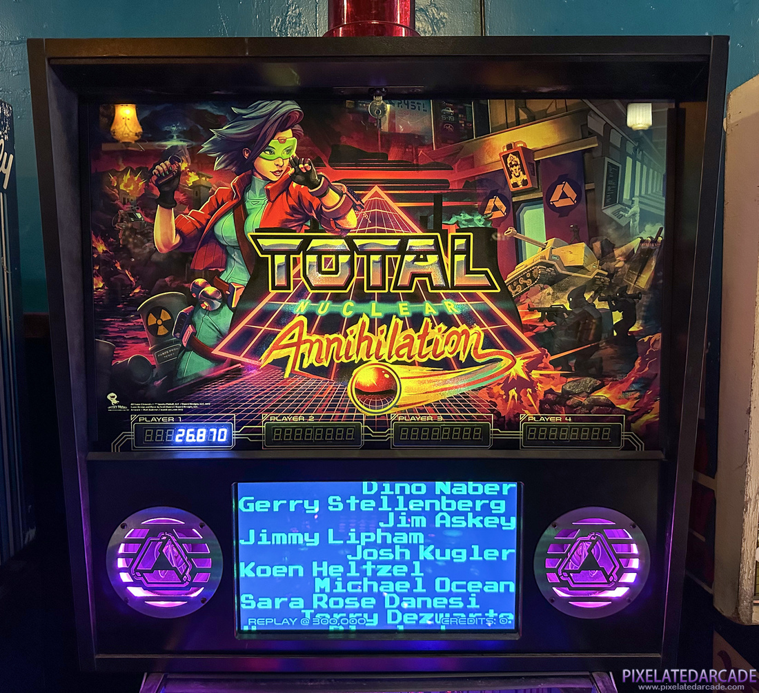 Total Nuclear Annihilation Photo: Total Nuclear Annihilation pinball cabinet - Backbox