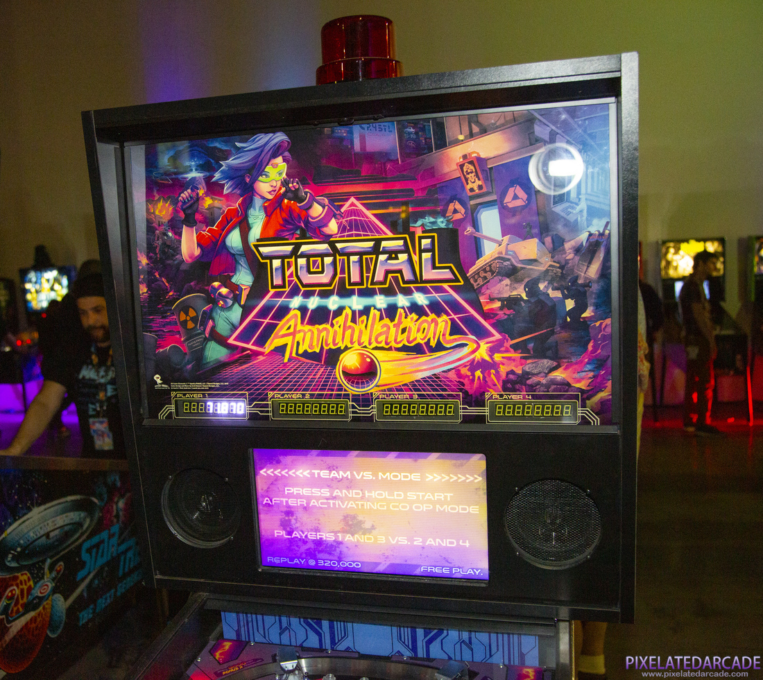 Total Nuclear Annihilation Photo: Total Nuclear Annihilation pinball cabinet - Backbox