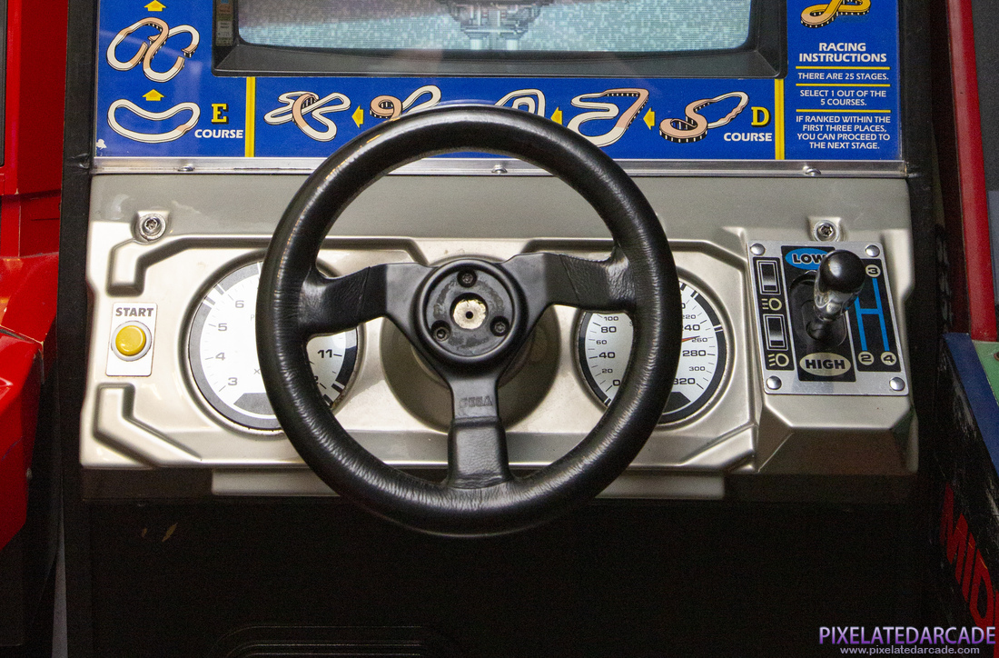 Power Drift Photo: Power Drift arcade cabinet - Controls