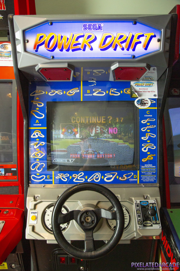 Power Drift Photo: Power Drift arcade cabinet - Front