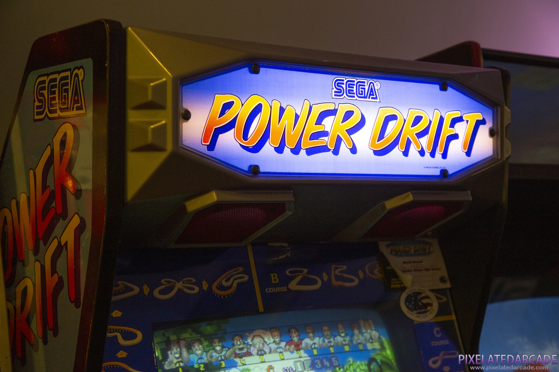 Power Drift Photo: Power Drift arcade cabinet - Marquee