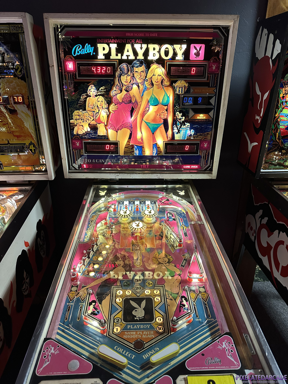 Playboy Photo: Playboy pinball cabinet