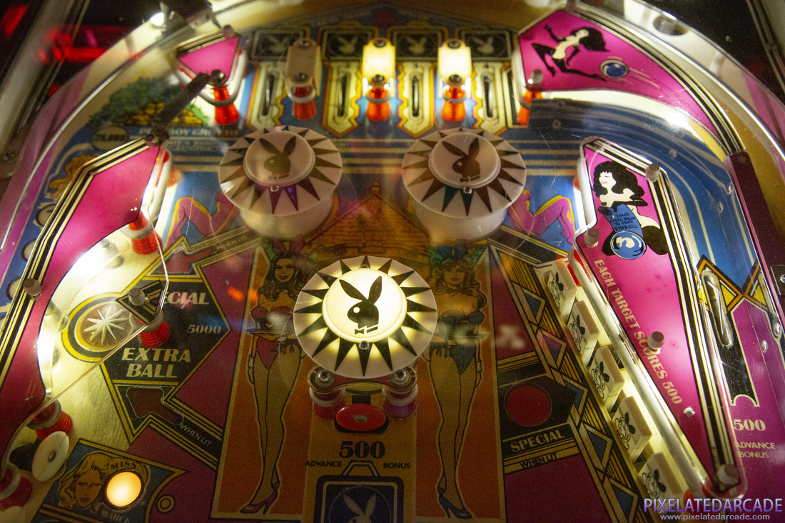 Playboy Photo: Playboy pinball cabinet - Upper playfield