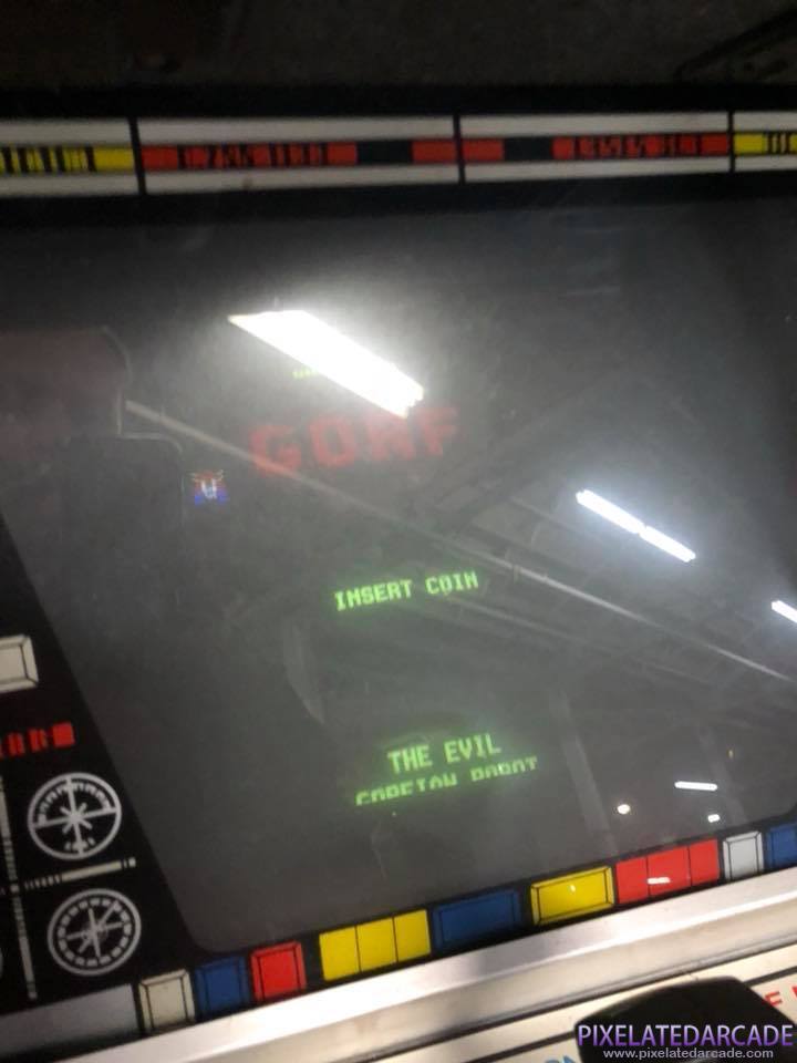 Gorf Photo: Gorf mini arcade cabinet - Monitor