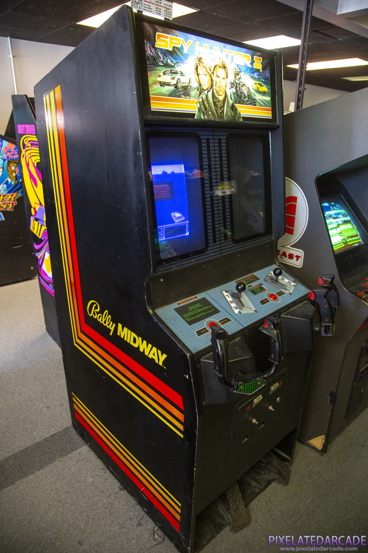 Spy Hunter II Photo: Spy Hunter II arcade cabinet
