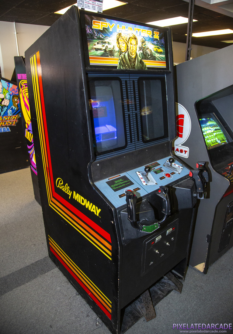 Spy Hunter II Photo: Spy Hunter II arcade cabinet
