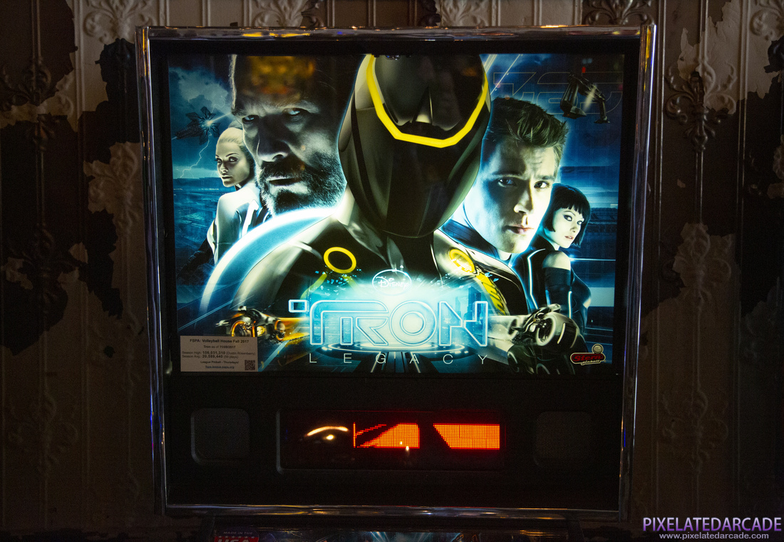 TRON: Legacy Photo: TRON: Legacy pinball cabinet - Backbox