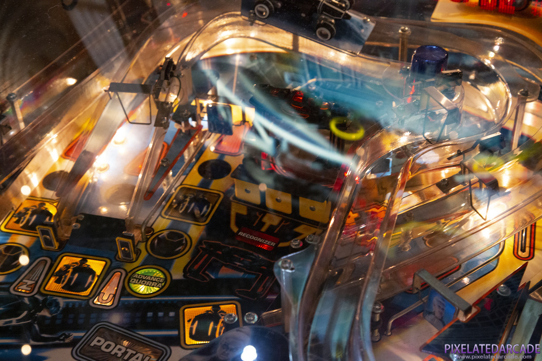 TRON: Legacy Photo: TRON: Legacy pinball cabinet - Playfield detail