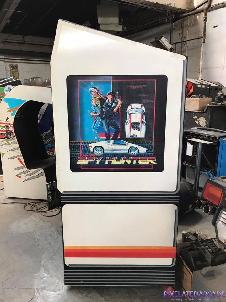 Spy Hunter Photo: Spy Hunter arcade cabinet - right side