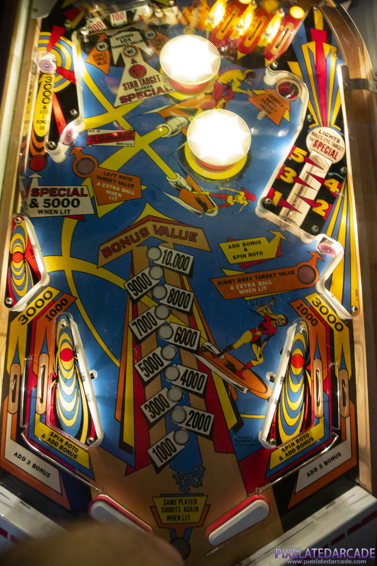 Jet Spin Photo: Jet Spin pinball cabinet - Playfield
